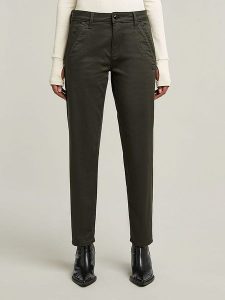 G-Star Spodnie chino "Kate" - Boyfriend fit - w kolorze szarym rozmiar: W29/L30. Szare chinosy G-Star, bez wzorów. Za 195,95 zł.