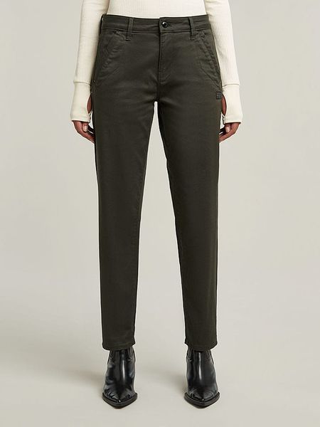 G-Star Spodnie chino "Kate" - Boyfriend fit - w kolorze szarym rozmiar: W28/L30. Szare chinosy G-Star, bez wzorów. Za 126,45 zł.