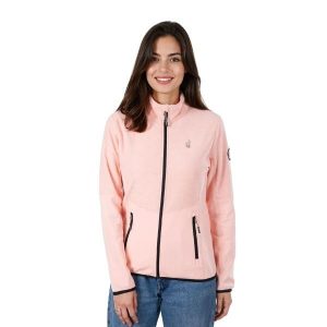 Bluza damska AULP BERTI sportowa elastyczna komfortowa ciepła miękka. Czerwone bluzy Aulp, uniwersalny, bez wzorów, z dzianiny, bez kaptura. W wyprzedaży za 159,99 zł.