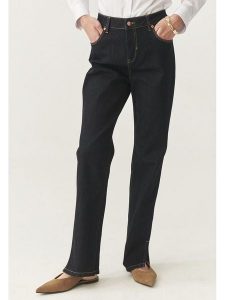 TATUUM Dżinsy - Regular fit - w kolorze granatowym rozmiar: 42. Niebieskie jeansy Tatuum, z aplikacjami, ze skóry, z podwyższonym stanem. Za 171,28 zł.