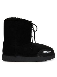 LOVE MOSCHINO Śniegowce JA24112G1PISF000 Czarny. Czarne buty zimowe LOVE MOSCHINO, ze skóry, bez obcasa, bez zapięcia. Za 709,99 zł.