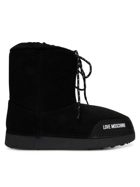 LOVE MOSCHINO Śniegowce JA24112G1PISF000 Czarny. Czarne buty zimowe LOVE MOSCHINO, ze skóry, bez obcasa, bez zapięcia. Za 709,99 zł.