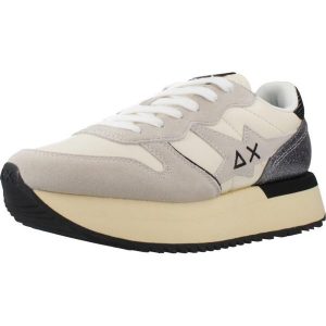 Buty SUN68 BIG STARGIRL BAG SILVER Biały. Białe buty trekkingowe SUN68, ze skóry, bez zapięcia. Za 308,99 zł.