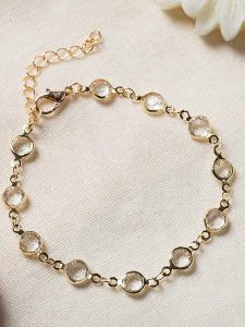 Lodie Silver Pozłacana bransoletka z cyrkoniami rozmiar: onesize. Szare bransoletki Lodie Silver, z cyrkonią, metalowe. Za 43,99 zł.