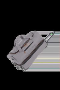 Torba podróżna na kółkach Basics S 51–64 L dla dorosłych unisex. Szare torby podróżne i sportowe TRAVELITE, bez wzorów, z materiału. Za 261,57 zł.