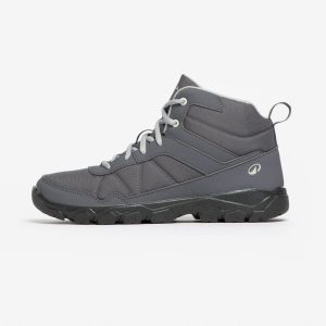 Buty turystyczne damskie Quechua NH50 mid. Szare buty trekkingowe QUECHUA, bez zapięcia. Za 89,99 zł.