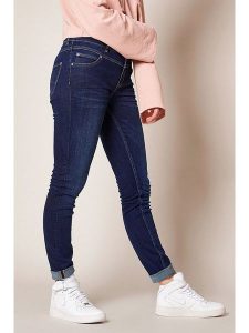 Rosner Dżinsy - Skinny fit - w kolorze granatowym rozmiar: 34/L32. Niebieskie jeansy Rosner, z aplikacjami. Za 83,42 zł.