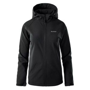 Kurtka damska Softshell Hi-Tec Lady Neti - czarna, Rozmiar XL. Czarne kurtki Hi-tec, l, bez wzorów, z dzianiny. Za 144,99 zł.
