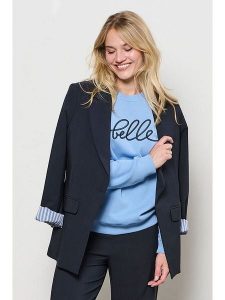 &Co Woman Bluza "Sunya" w kolorze błękitnym rozmiar: XXL. Niebieskie bluzy &Co Woman, xxl, bez wzorów, bez kaptura. Za 131,43 zł.