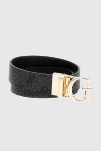 GUESS Czarny pasek damski Calista H30, Rozmiar S. Czarne paski Guess, z aplikacjami. W wyprzedaży za 137,99 zł.