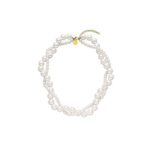 Purelei Purelei Naszyjnik Pearl Elegance Naszyjniki 1 ct Damski. Czerwone naszyjniki Purelei, z perłą, pozłacane. Za 207,39 zł.