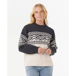 Rip Curl Cosmic Kiss Sweater - Black. Czarne swetry klasyczne Rip Curl, na zimę, bez kołnierzyka. Za 281,05 zł.