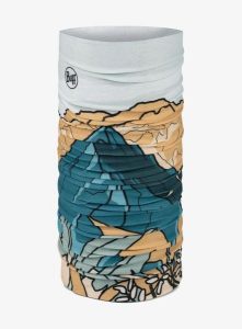 Chusta wielofunkcyjna Buff Coolnet UV - nive teal. Niebieskie apaszki i chusty Buff, bez wzorów, z elastanu. Za 89,99 zł.
