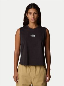 The North Face Top Never Stop NF0A8C3E Czarny Relaxed Fit. Czarne topy The North Face, s, bez wzorów, z bawełny, bez kołnierzyka, bez ramiączek. Za 129,99 zł.