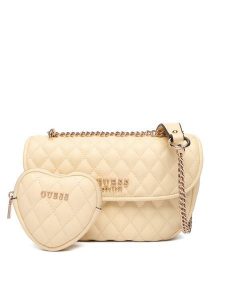 Guess Torebka Atabey HWQG98 94210 Żółty. Żółte torebki klasyczne Guess, z aplikacjami, ze skóry, bez dodatków. Za 589,99 zł.