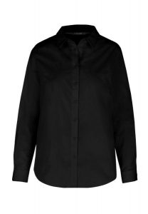 Czarna koszula K-SWAN. Czarne koszule Volcano, plus size, bez wzorów, z bawełny, bez kołnierzyka, plus size, bez ramiączek. Za 149,99 zł.
