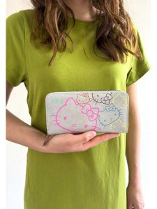 Fritzi aus Preußen Portfel "Hello Kitty" w kolorze jasnoszarym - 19,5 x 9,5 x 2,5 cm rozmiar: onesize. Szare portfele Fritzi aus Preußen, bez wzorów, z materiału. Za 95,69 zł.