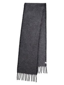Becksöndergaard Wełniany szal "Solid Yuta" w kolorze antracytowym - 210 x 26 cm rozmiar: onesize. Czarne szaliki Becksöndergaard, bez wzorów, z materiału. Za 218,05 zł.