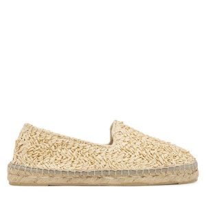 Espadryle Manebi. Brązowe espadryle Manebi, bez wzorów, bez obcasa. Za 409,99 zł.