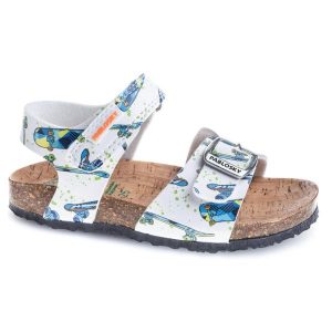 Sandały PABLOSKY 512900P Biały. Białe buty trekkingowe PABLOSKY, bez wzorów, z syntetyku, bez obcasa, bez zapięcia. Za 139,99 zł.
