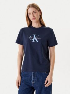 Calvin Klein Jeans T-Shirt Hero Classic LV047B865G Granatowy Regular Fit. Niebieskie t-shirty Calvin Klein Jeans, m, bez wzorów, z bawełny, bez kołnierzyka, bez ramiączek. Za 149,99 zł.