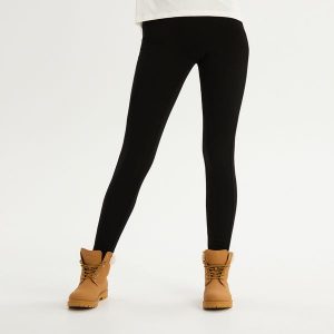 Bawełniane legginsy - Czarny. Legginsy marki Sinsay. W wyprzedaży za 29,99 zł.