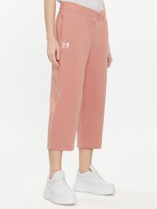 Under Armour Spodnie dresowe Ua Rival Terry Crop Wide Leg 1382737-696 Różowy Loose Fit. Czerwone spodnie dresowe Under Armour, s, bez wzorów, z bawełny. Za 109,99 zł.