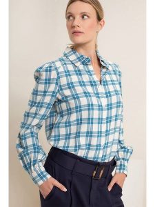Josephine & Co Koszula w kolorze niebieskim rozmiar: 38. Niebieskie koszule Josephine & Co, bez wzorów, z bawełny, bez kołnierzyka, bez ramiączek. Za 118,56 zł.