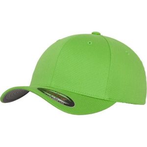 Wełniana Czapka Z Grzebieniem. Zielone czapki FLEXFIT, bez wzorów, z wełny, sportowe. Za 73,99 zł.