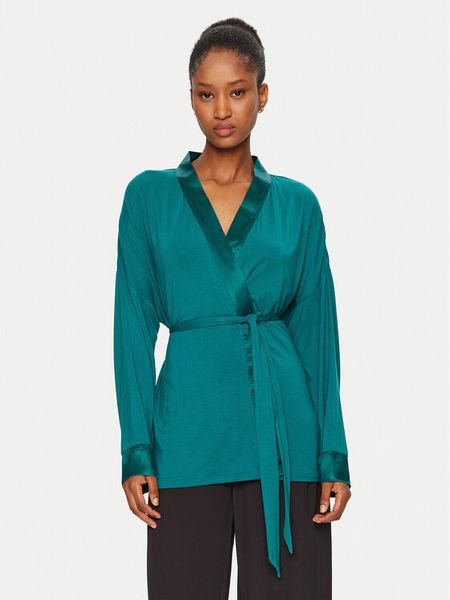 United Colors Of Benetton Szlafrok 3ZEW3M06Q Zielony. Zielone szlafroki United Colors of Benetton, m, bez wzorów, bez kaptura. Za 139,99 zł.