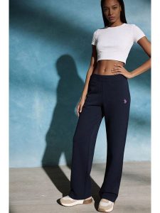U.S. Polo Assn. Spodnie dresowe w kolorze granatowym rozmiar: L. Niebieskie spodnie dresowe U.S. Polo Assn., l, bez wzorów, z bawełny. Za 135,81 zł.