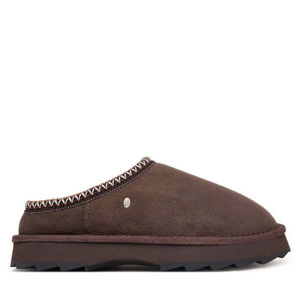 Śniegowce EMU Australia. Brązowe buty zimowe EMU Australia, bez obcasa, bez zapięcia. Za 429,99 zł.