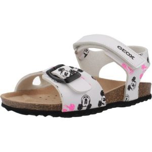 Sandały GEOX J SANDAL AIRADYUM BO Biały. Białe sandały Geox, bez wzorów, z tkaniny, bez obcasa, bez zapięcia. Za 196,99 zł.