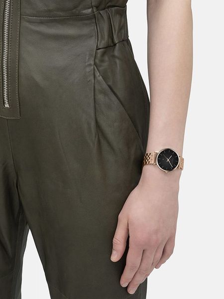 Liebeskind Zegarek kwarcowy w kolorze różowozłoto-czarnym rozmiar: onesize. Czarne, analogowe zegarki Liebeskind. Za 340,18 zł.