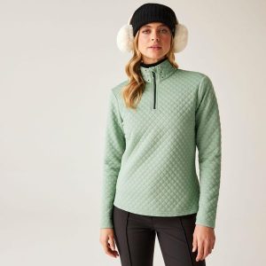 Bluza damska z suwakiem 1/4 Glamourize III Dare 2b. Zielone bluzy Dare 2b, na zimę, bez wzorów, z dzianiny, bez kaptura. W wyprzedaży za 257,00 zł.