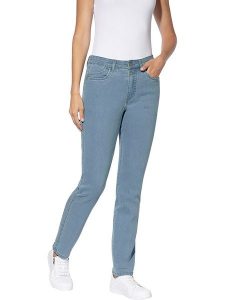 Heine Dżinsy - Slim fit - w kolorze błękitnym rozmiar: 40. Niebieskie jeansy Heine, bez wzorów. Za 83,42 zł.