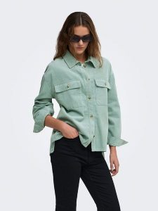 ONLY Kurtka dżinsowa w kolorze jasnozielonym rozmiar: XL. Zielone kurtki ONLY, xl, bez wzorów, z bawełny, bez kaptura. Za 150,95 zł.