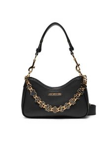 LOVE MOSCHINO Torebka JC4070PP1ML1300A Czarny. Czarne torebki klasyczne LOVE MOSCHINO, bez wzorów, ze skóry, bez dodatków. Za 669,99 zł.