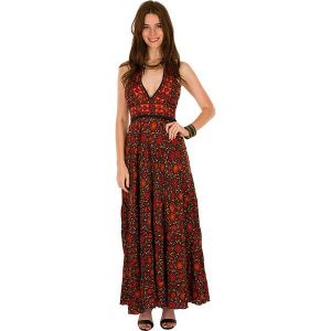 Sukienka maxi w kolorze pomarańczowo-brązowo-żółtym. Sukienki marki Ipanima. W wyprzedaży za 85,95 zł.