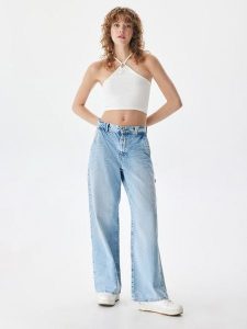 LTB Dżinsy "Lenora" - Comfort fit - w kolorze błękitnym rozmiar: W25. Niebieskie jeansy LTB, z aplikacjami, z podwyższonym stanem. Za 83,42 zł.