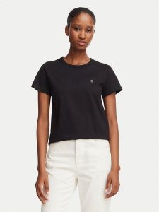 BOSS T-Shirt Eventsa13 50571248 Czarny Slim Fit. Czarne t-shirty Boss, s, bez wzorów, z bawełny, bez kołnierzyka, bez ramiączek. Za 296,99 zł.