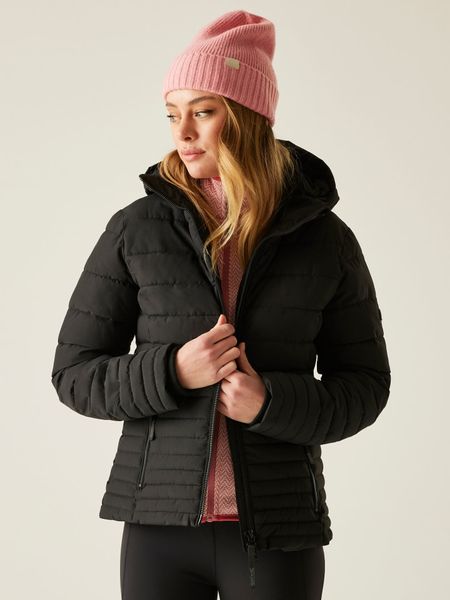 Regatta Kurtka pikowana "Kelane" w kolorze czarnym rozmiar: 38. Czarne kurtki Regatta, bez wzorów, bez kaptura. Za 200,60 zł.