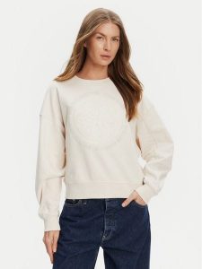Guess Bluza W5YQ07 KB681 Écru Regular Fit. Bluzy Guess, xxl, z aplikacjami, z syntetyku, bez kaptura. Za 299,99 zł.