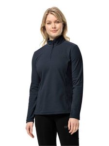 Jack Wolfskin Bluza polarowa "Taununs" w kolorze granatowym rozmiar: M. Niebieskie bluzy Jack Wolfskin, m, bez wzorów, z polaru, bez kaptura. Za 96,60 zł.