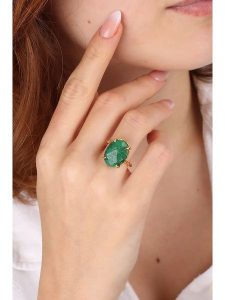 Pierres delicates Pozłacany pierścionek z agatem rozmiar: onesize. Żółte pierścionki Pierres delicates, z agatem, pozłacane. Za 87,19 zł.