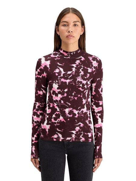 Scotch & Soda Koszulka w kolorze bordowo-różowym rozmiar: M. Czerwone bluzki Scotch & Soda, m, bez wzorów, bez kołnierzyka, bez ramiączek. Za 96,14 zł.