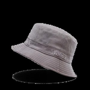Bucket Hat WINGS UNLEASH bawełniany kapelusz GREY. Szare kapelusze WINGS, bez wzorów, z bawełny, eleganckie. Za 49,90 zł.