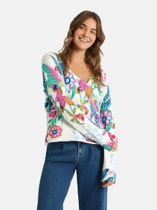 LIEBLINGSSTÜCK Sweter "Samsa" ze wzorem rozmiar: 36. Swetry oversize LIEBLINGSSTÜCK, bez wzorów, z bawełny, bez ramiączek. Za 384,71 zł.