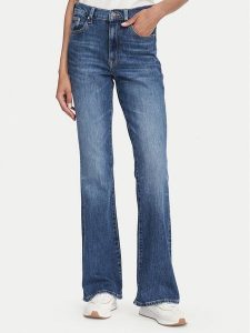 Tommy Jeans Jeansy Sylvia DW0DW23077 Granatowy Flare Fit. Niebieskie jeansy Tommy Jeans, bez wzorów, z bawełny. Za 409,99 zł.