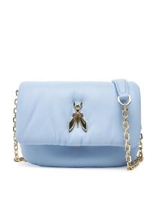 Patrizia Pepe Torebka 8B0219/L113 Niebieski. Niebieskie torebki klasyczne Patrizia Pepe, bez wzorów, ze skóry, bez dodatków. Za 679,99 zł.